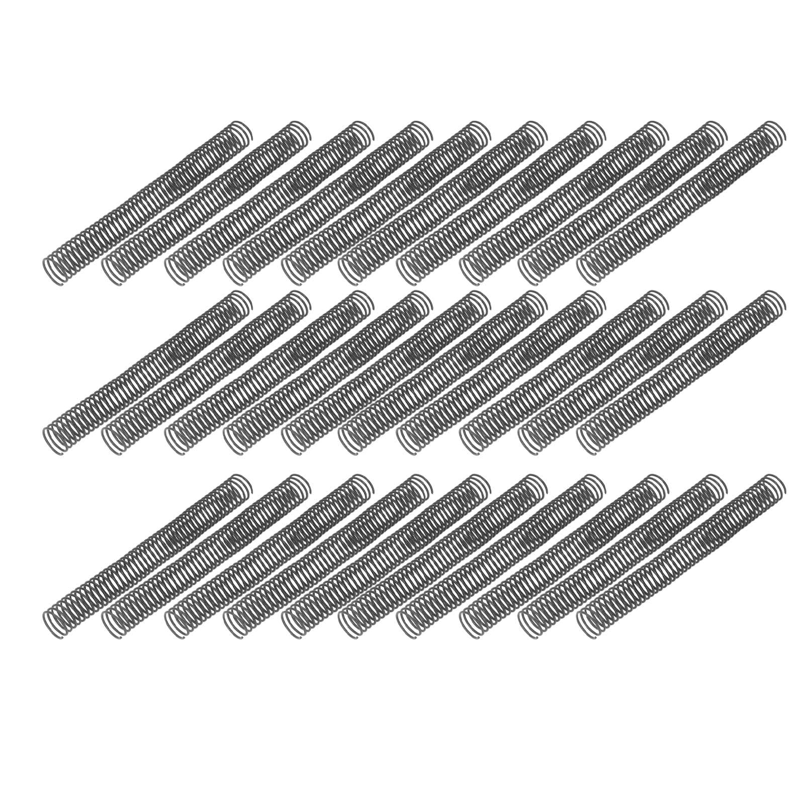 30 Pezzi Spiral Binding Coil in PVC, Spine da 29 mm 48 Denti per 260 Fogli A4, Rilegatura a Spirale 4:1 per Ufficio Scuola Presentazioni