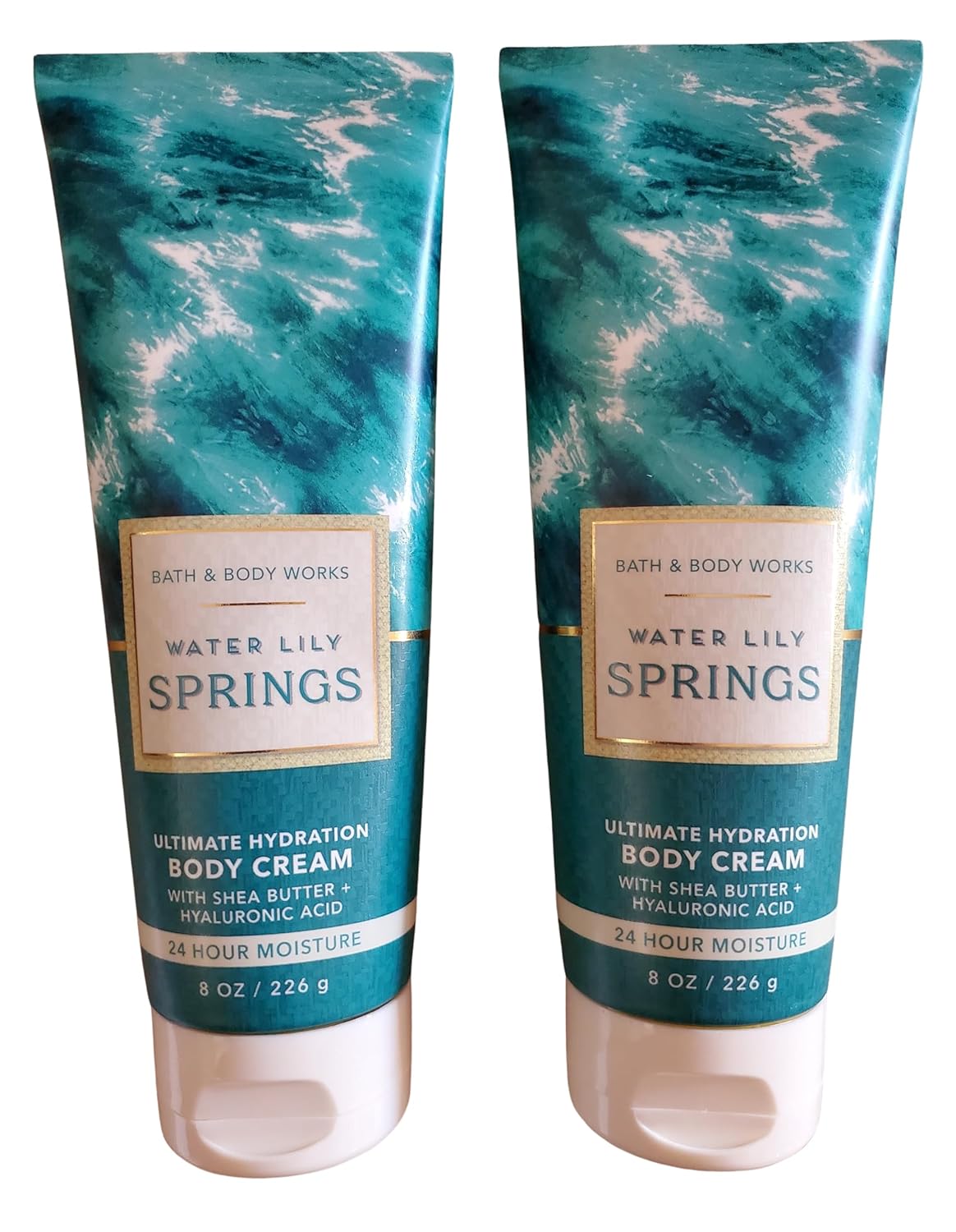 Bath & Body Works Water Lily Springs Ultimate Hydration Body Cream 8 Ounces Pack of 2