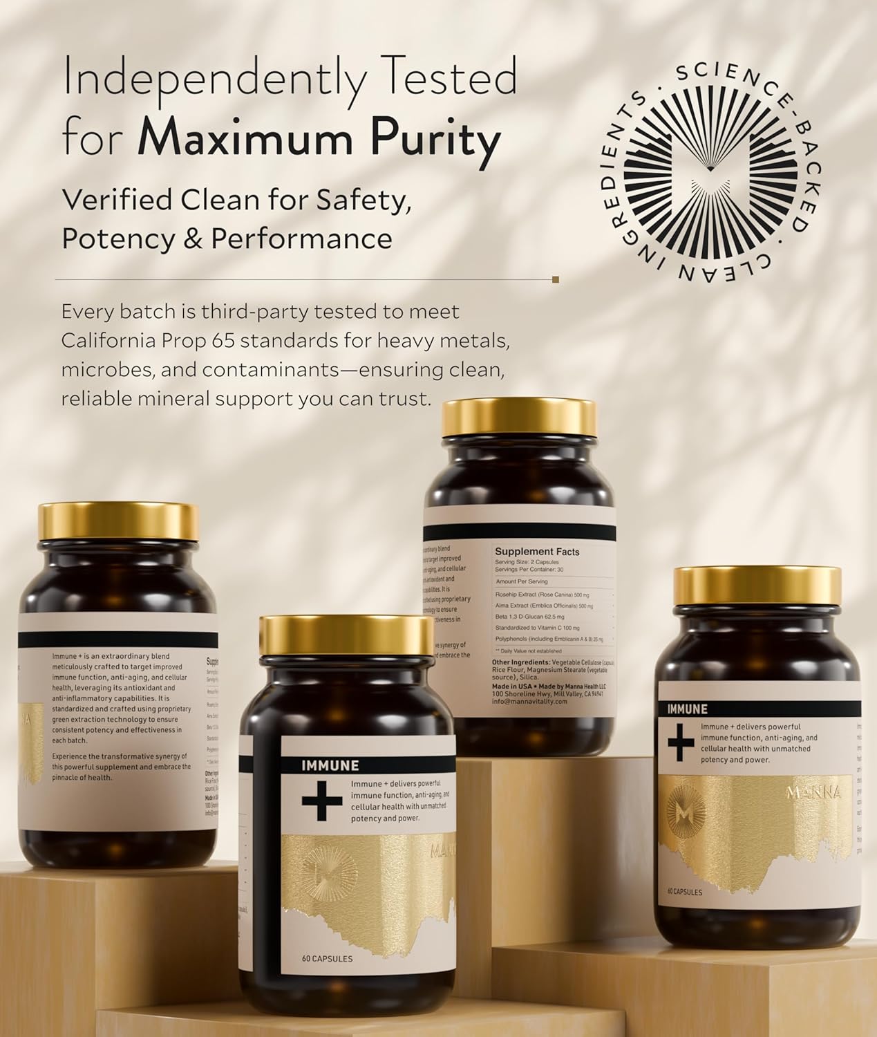 Manna Vitality Ormus+ Capsules | 1000mg Ocean-Derived Ormus Complex | Ionic Ocean Plasma Minerals for Cellular Hydration, Electrolytes, Brain Health, Mental Clarity & Nervous System Support | 60 Count