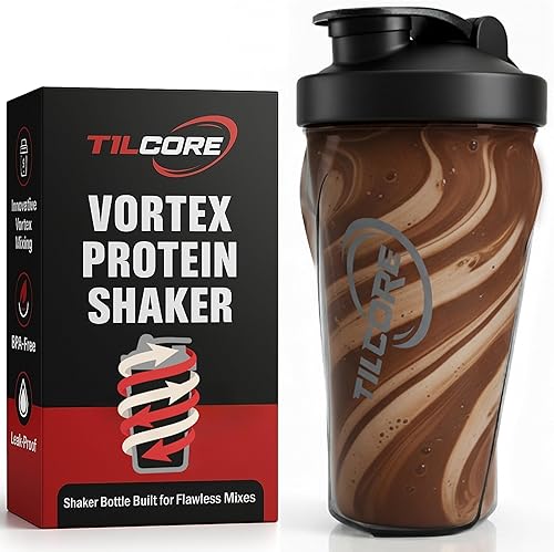 Vortex - Botella mezcladora de proteínas de 24 onzas  23.7 fl oz, taza agitadora prémium sin BPA para batidos y batidos de proteínas, a prueba de