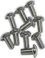 Vista 4 de 100 piezas M4-0.70 x 6 mm Tornillos de cabeza de botón con casquillo hexagonal, acero inoxidable 18-8, llave hexagonal Allen, ISO 7380