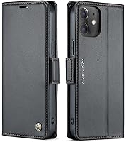 Vista 50 de QLTYPRI Funda tipo cartera para iPhone 11, de piel sintética de alta calidad, con cierre magnético, con bloqueo RFID, ranuras para tarjetas