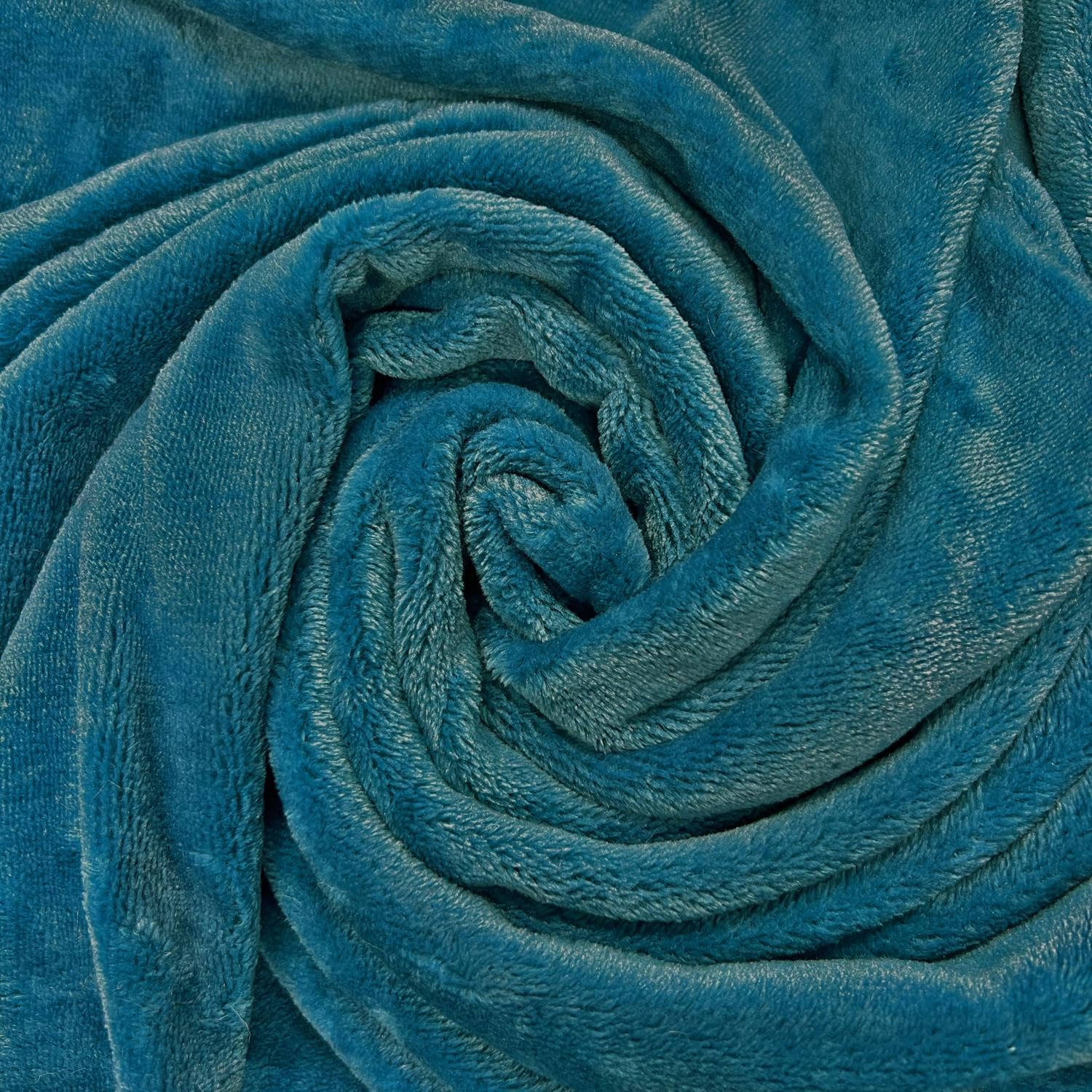 Plush Cuddle Fleece Fabric Material Teal 1/8MTR