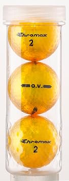 Chromax Metallic OV Optimal Visibility Golf Balls - 3 Ball Pack