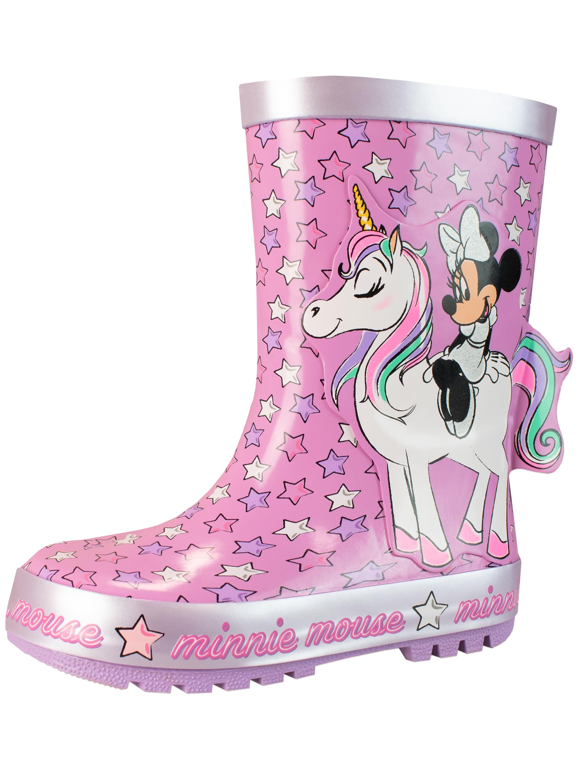 Bottes en caoutchouc Disney rose 28 anti-glissade pour l'école - 7