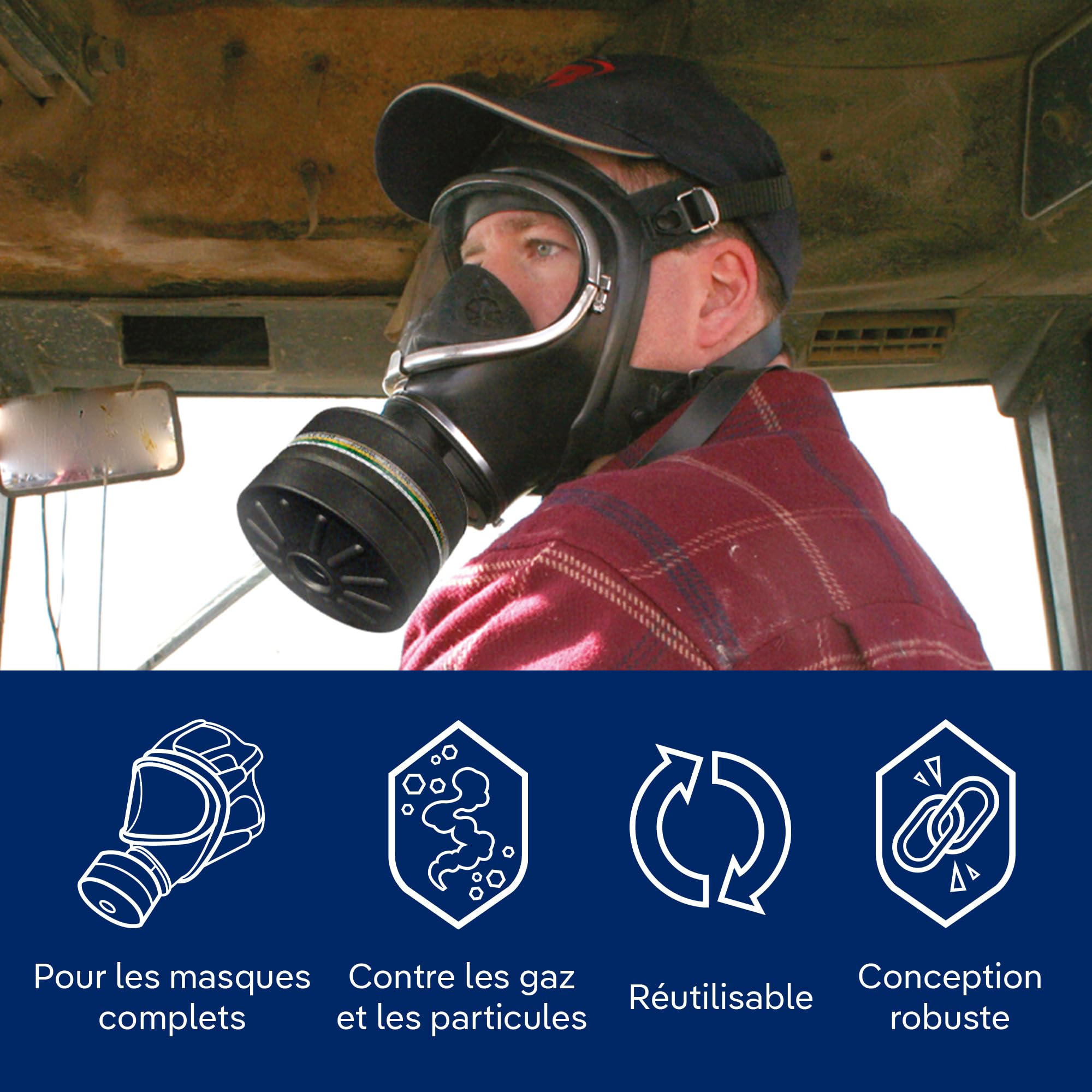 Dräger Rd40 Filtre de protection civile classe de protection A2B2E2K2-P3 R