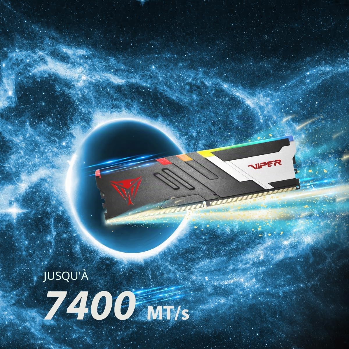 Patriot Viper Venom RGB DDR5 32 Go (2 x 16 Go) 6400 MHz UDIMM Kit de mémoire de Jeu de Bureau - PVVR532G640C32K