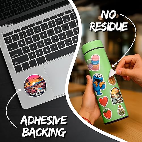 Miniatura 4 de Adhesivo de Santa Bárbara California, recuerdo de viaje de 4 pulgadas, calcomanía de vinilo impermeable para laptop, botella de agua, vaso de