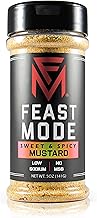 Sweet & Spicy Mustard - Feast Mode Flavors - Low Sodium, No MSG, All Natural, Meal Prep Seasoning, Healthy, BBQ, Rub, Rubs, Barbeque, Honey, Pepper, Vinegar, Garlic, Onion, Health