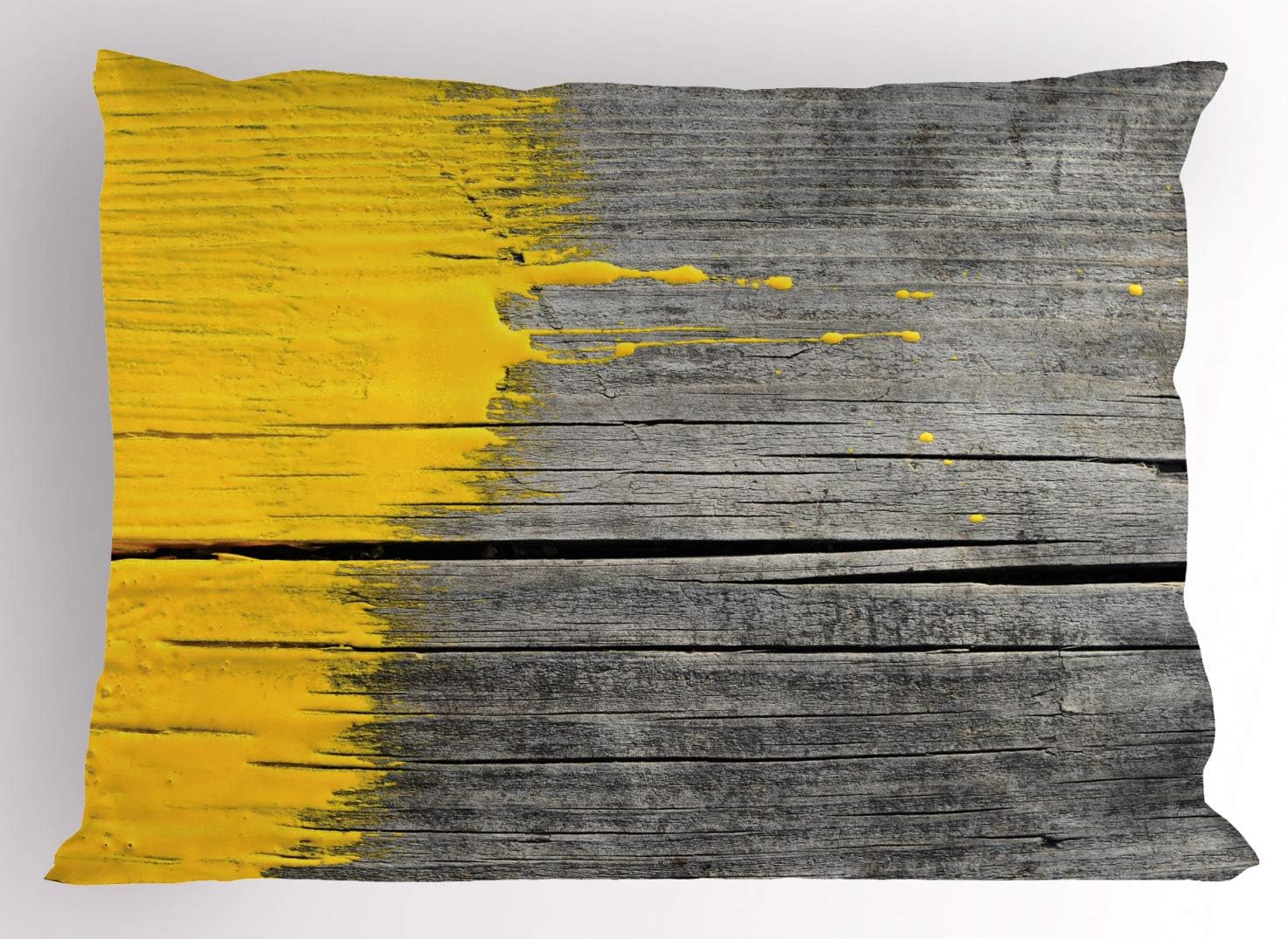 Ambesonne Harvest Pillow Sham Set of 2, Dinner at Thanksgiving Fall Color Theme Plate and Cutlery Various Seasonal Food, Quality Microfiber Bedding Item for All Seasons, 26" x 20", Brown Orange