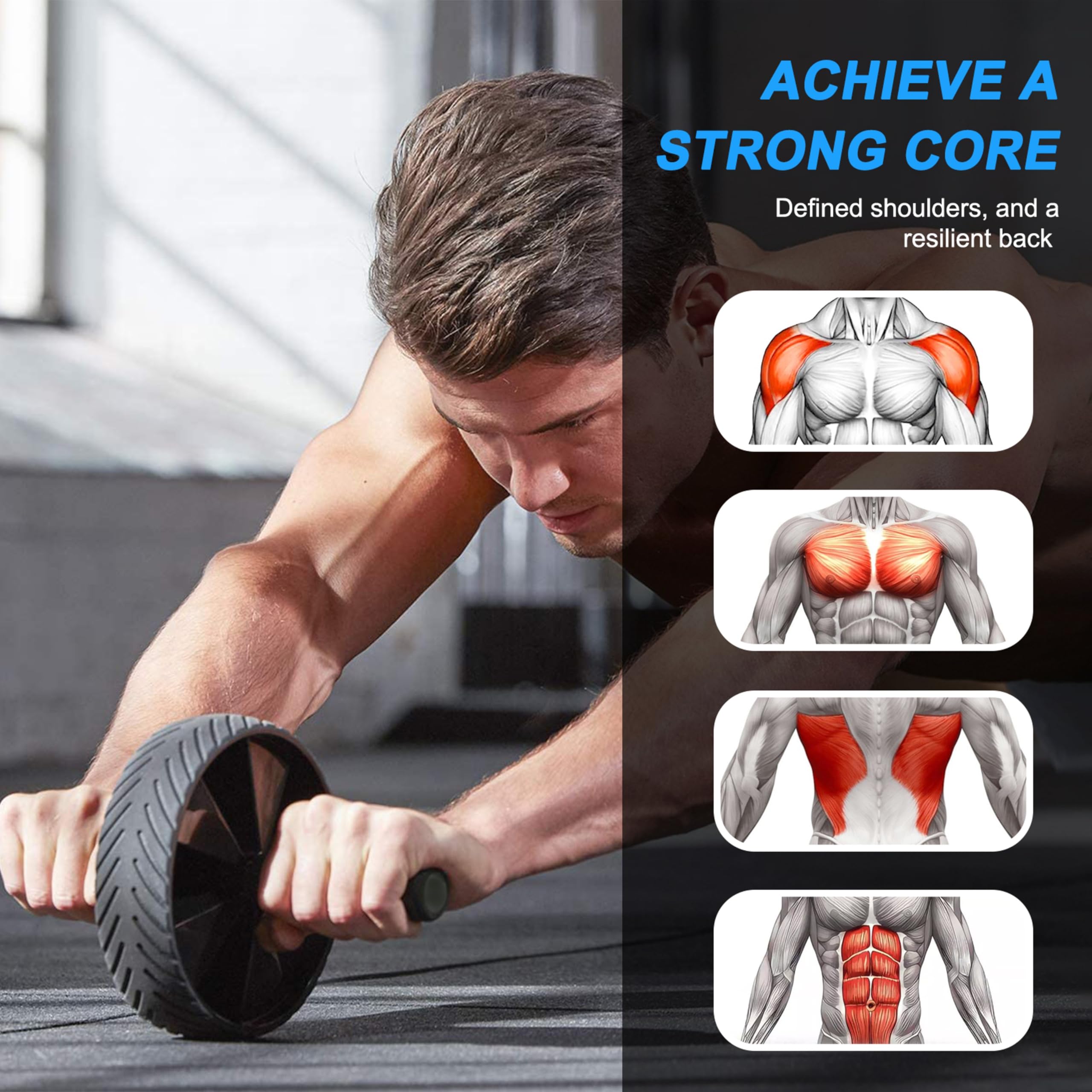 Calisthenics Starter Set – Fitness-Set für Anfänger mit Parallettes, Gymnastikringen, AB Roller, Wrist Wraps, Springseil und 3 Widerstandsbändern – Perfekt für Heim- und Outdoor-Workouts