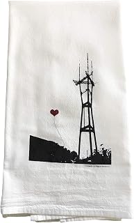San Francisco Sutro Tower Floursack Tea Towel