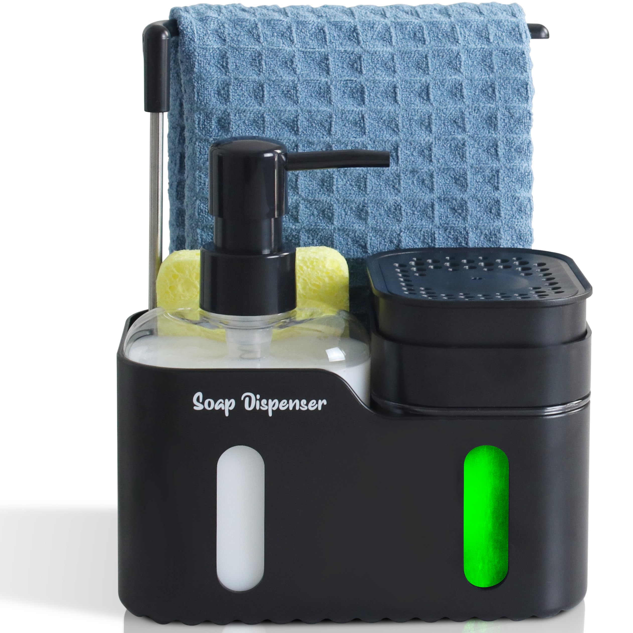 Organizador con dispensador de jabón