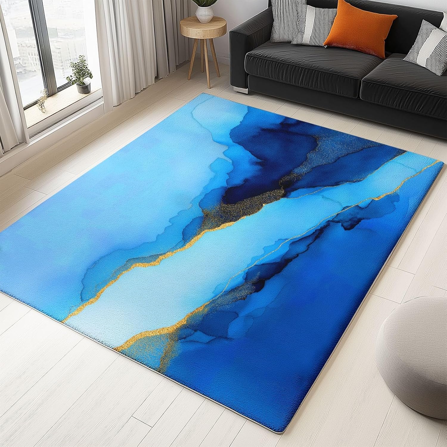 Tapis style aquatique 60x90 cm moquette antidérapante b-779 pour couloir