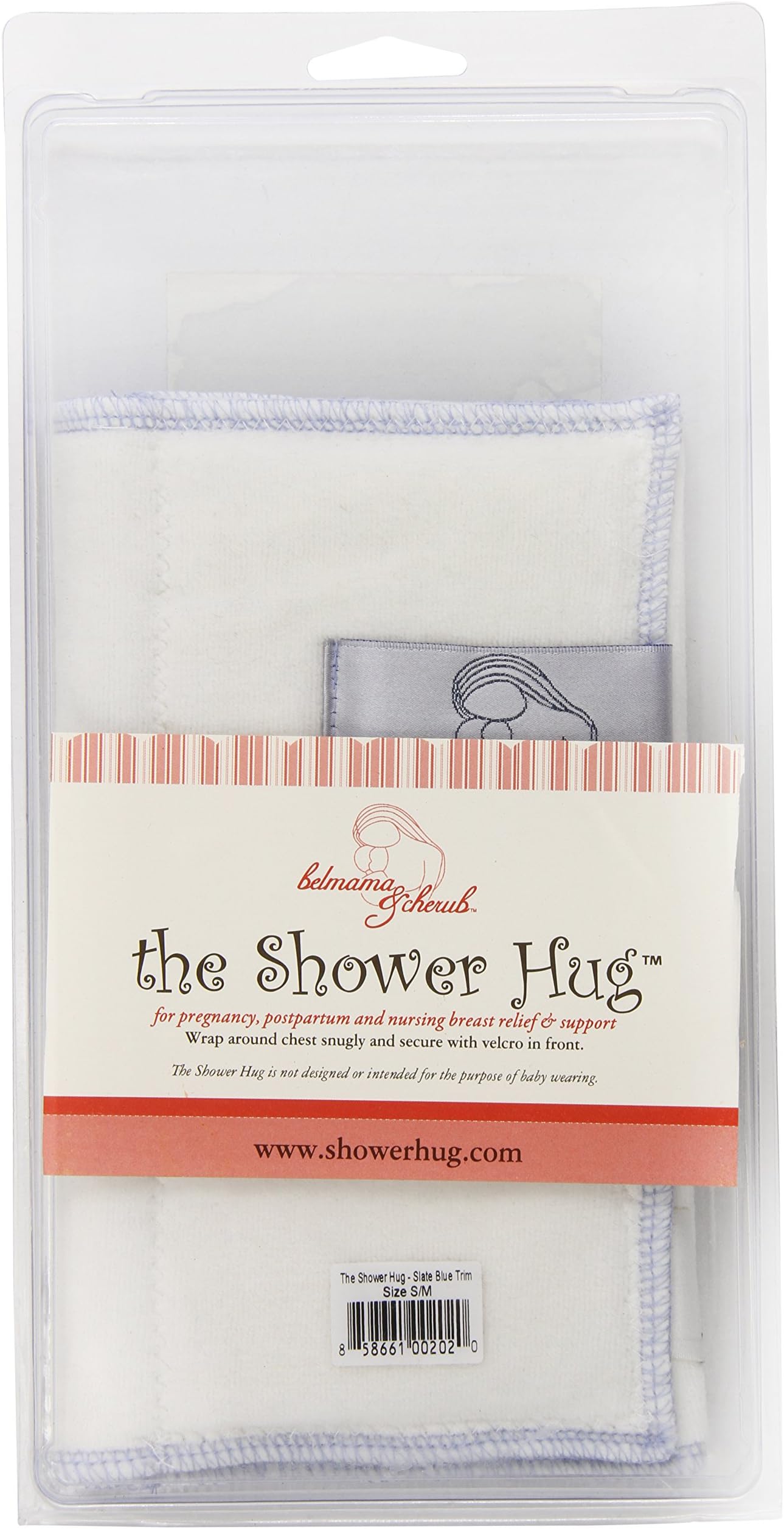 The Shower Hug, Slate Blue Trim, Small/Medium