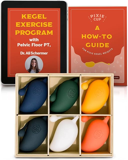 Pixie Kegel Balls for Women + Kegel Exercise Product Weights + Doctor Recommended Pelvic Floor Exercises All in Easy to Read Ebook for Beginners and Advanced + 6 Bladder Control Tightening Devices