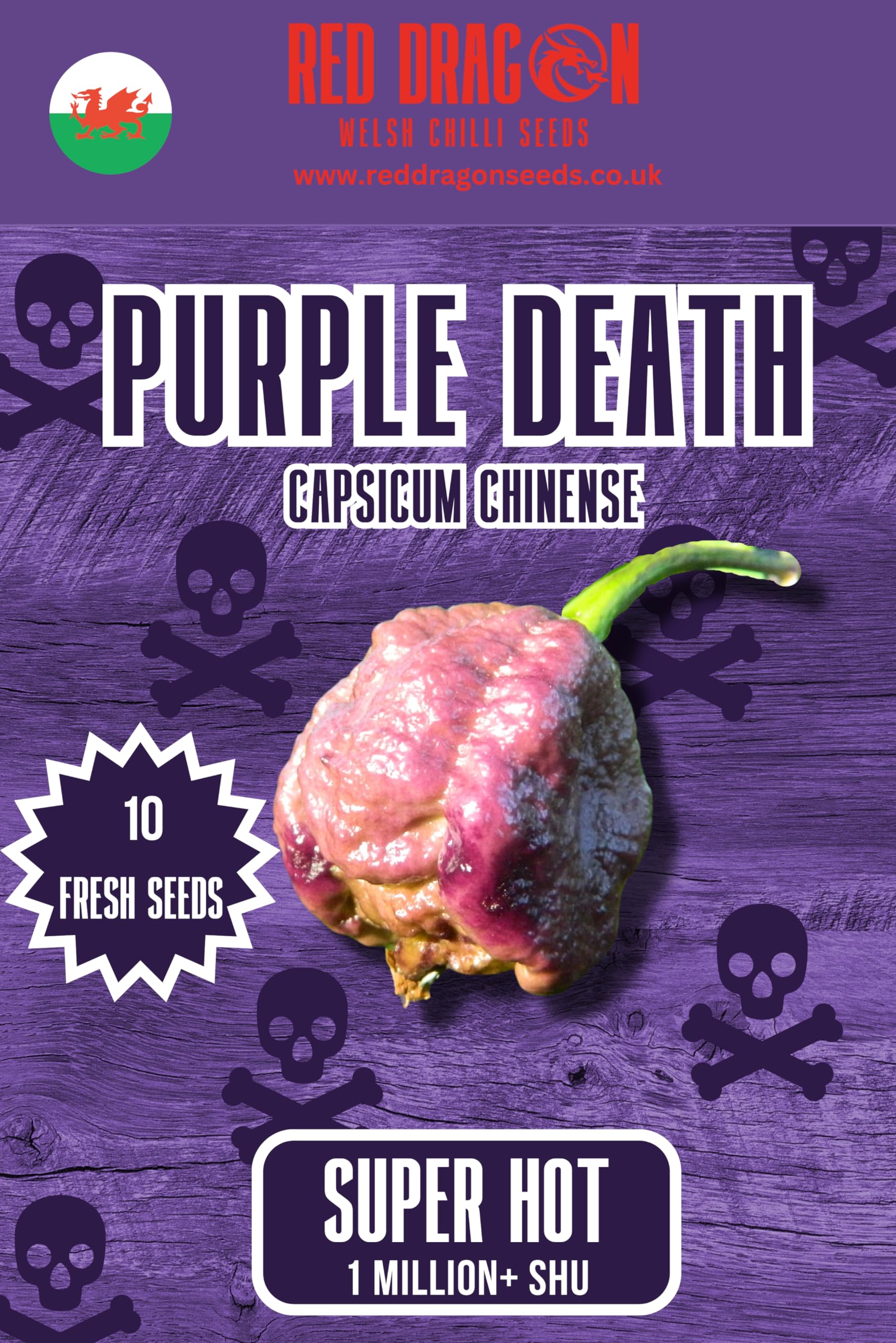 Purple Death Chilli Seeds - Purple Death Pepper Seeds