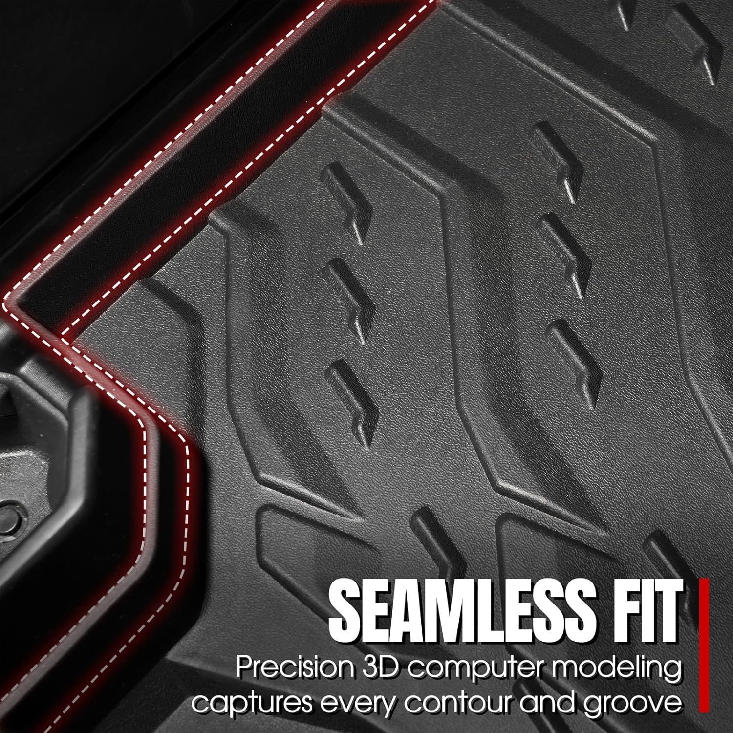 A & UTV PRO Floor Mats for 2021-2025 Can Am Commander 1000R 700 XT/DPS, 2018-2025 Can Am Maverick Sport Trail Accessories Front TPE Slush Liner