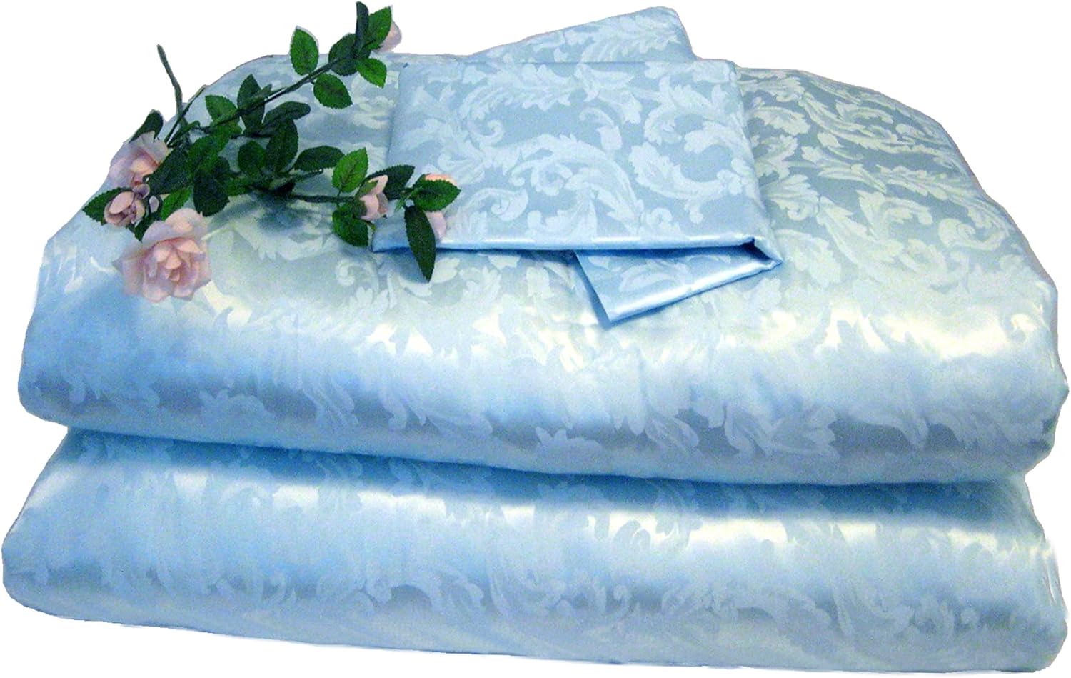 SilkNOW 100 Pure Silk Comforter Set Queen Sky Blue Home