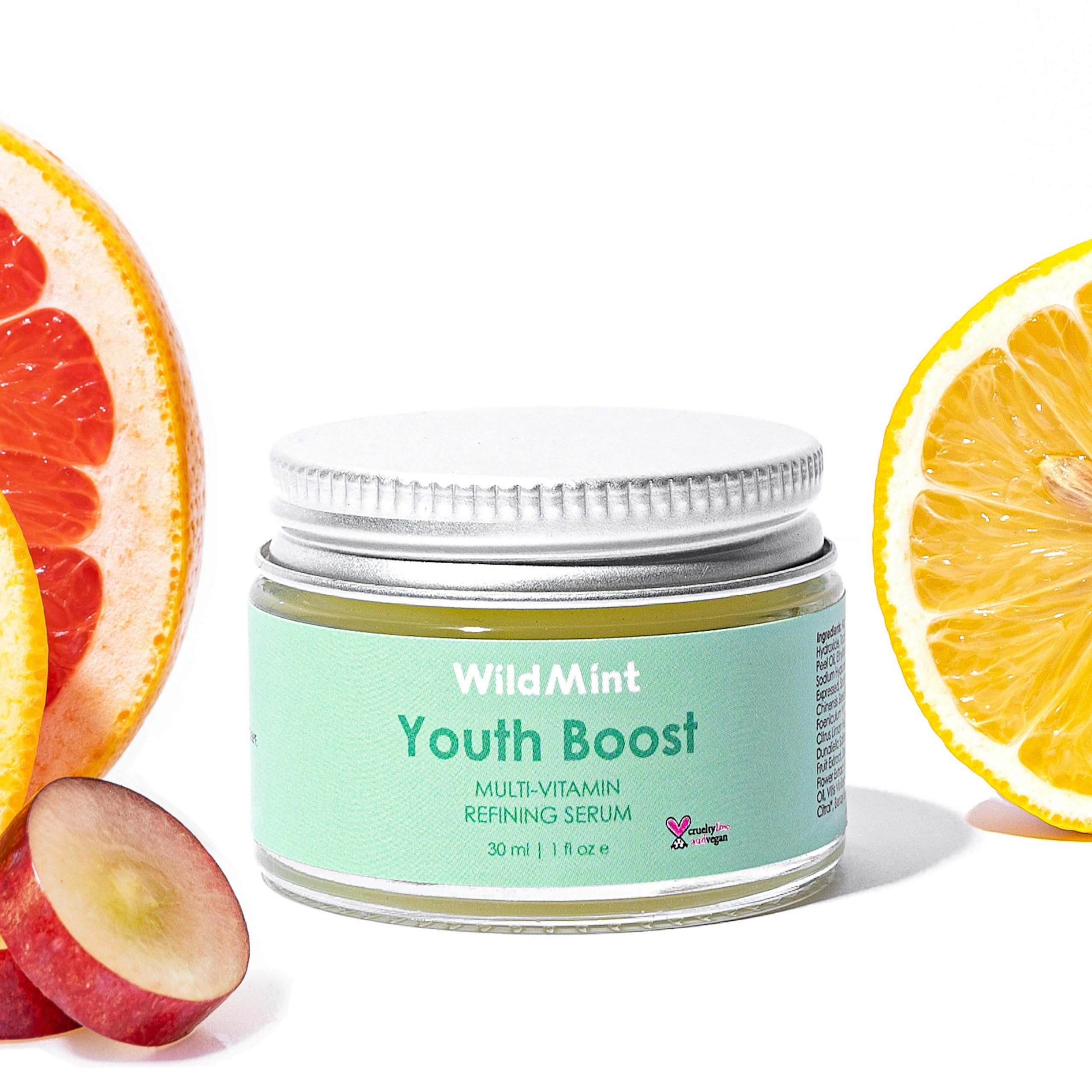 WildMint Youth Boost Natural Face Serum, 30 ml (Pack of 1)