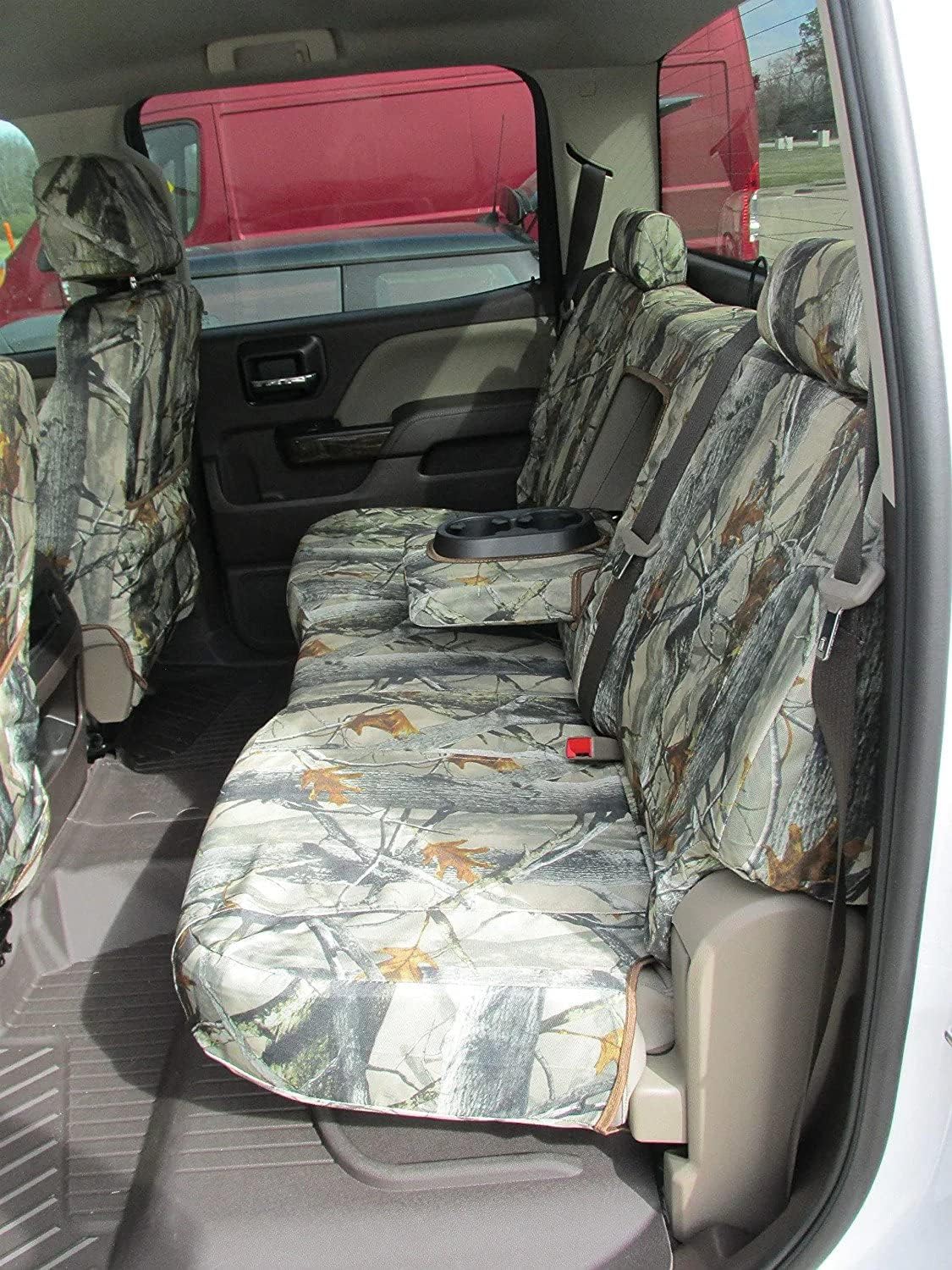 Durafit Seat Covers, 2014-2020 Chevy Silverado and GMC Sierra Front and Back Seat Set. Front Buckets Seats and Rear 60/40 Split Bench Seat Covers. Made in DRT Duck Blind Endura Camo