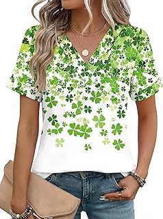 Rapbin T Shirts for Women Short Sleeve V Neck Tshirts Loose Fit Lightweight Soft