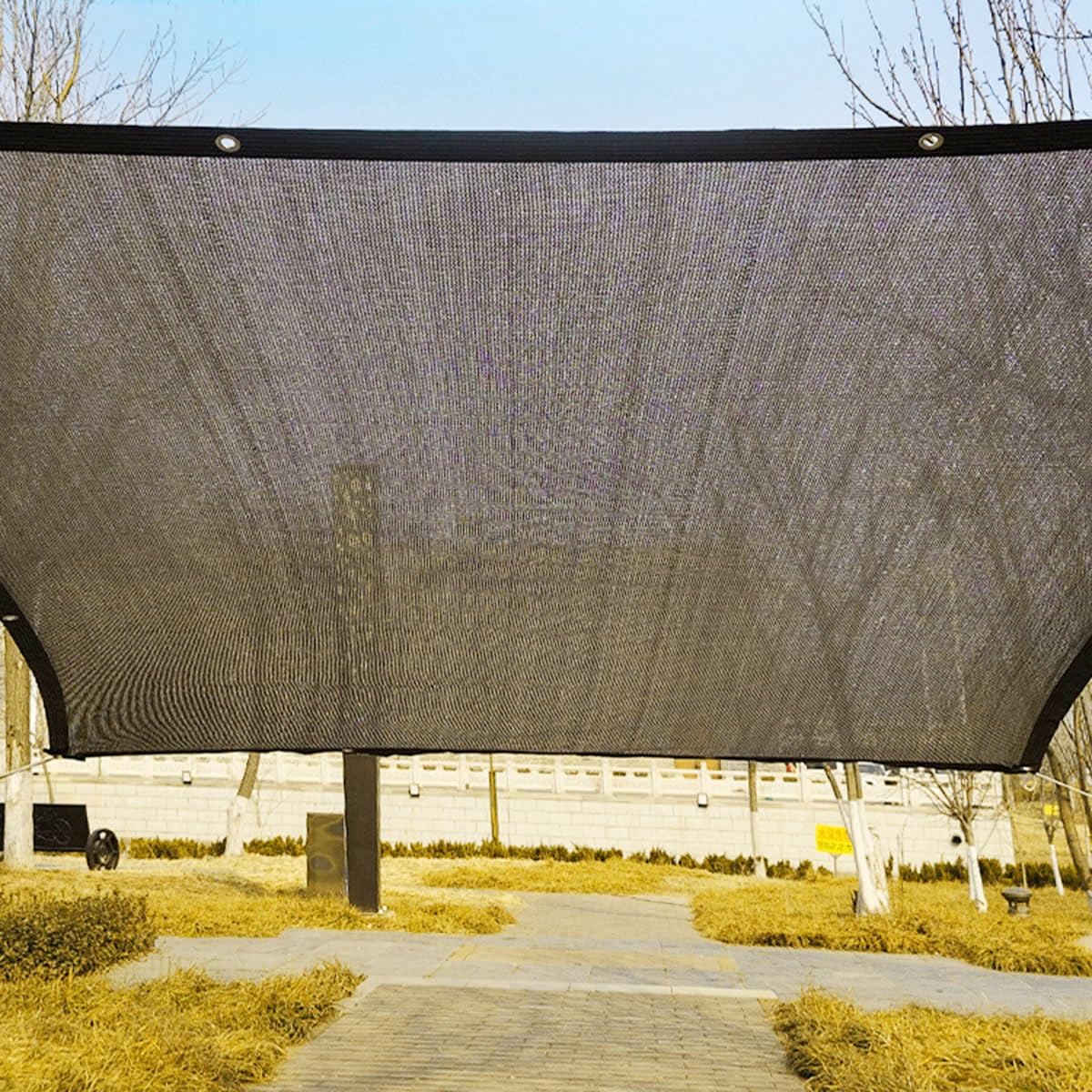 Tessuto ombreggiante 90% grigio rete Ombreggiante per uso esterno, resistente agli strappi, resistente al vento, per giardino, balcone, serra, disponibile in 1-15 m (3 x 4 m)