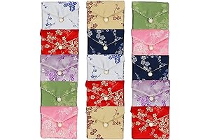 MorTime Gift Bag for Women, Jewelry Silk Purse Pouch for Rings Earrings Necklaces