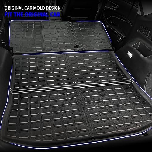 Miniatura 3 de Rongtaod Tapete de carga compatible con Ford Edge 2015-2024, tapete de carga de elastómero termoplástico, protector de cubierta de asiento trasero,
