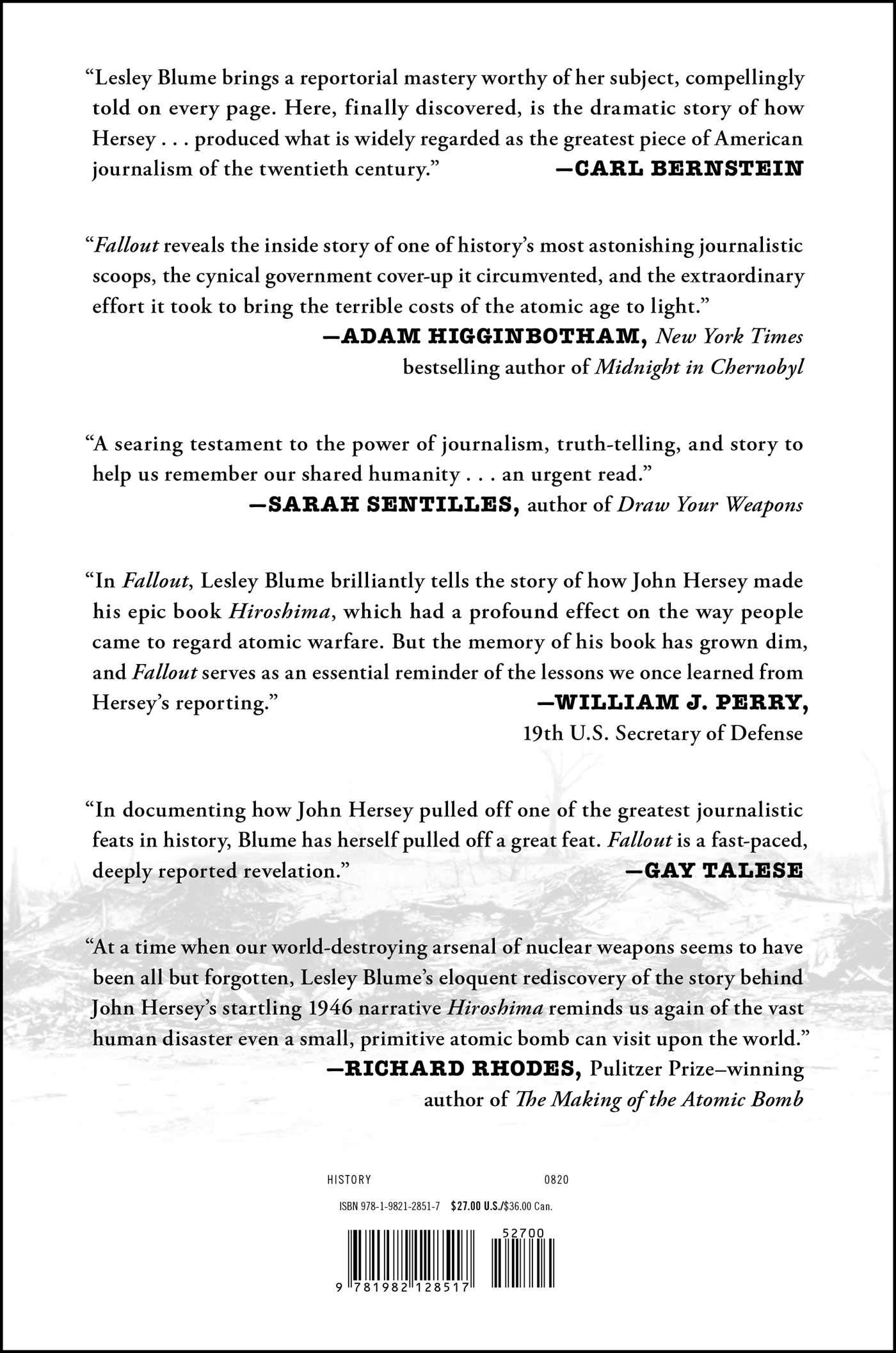 Fallout: The Hiroshima Cover-up and the Reporter Who Revealed It to the World