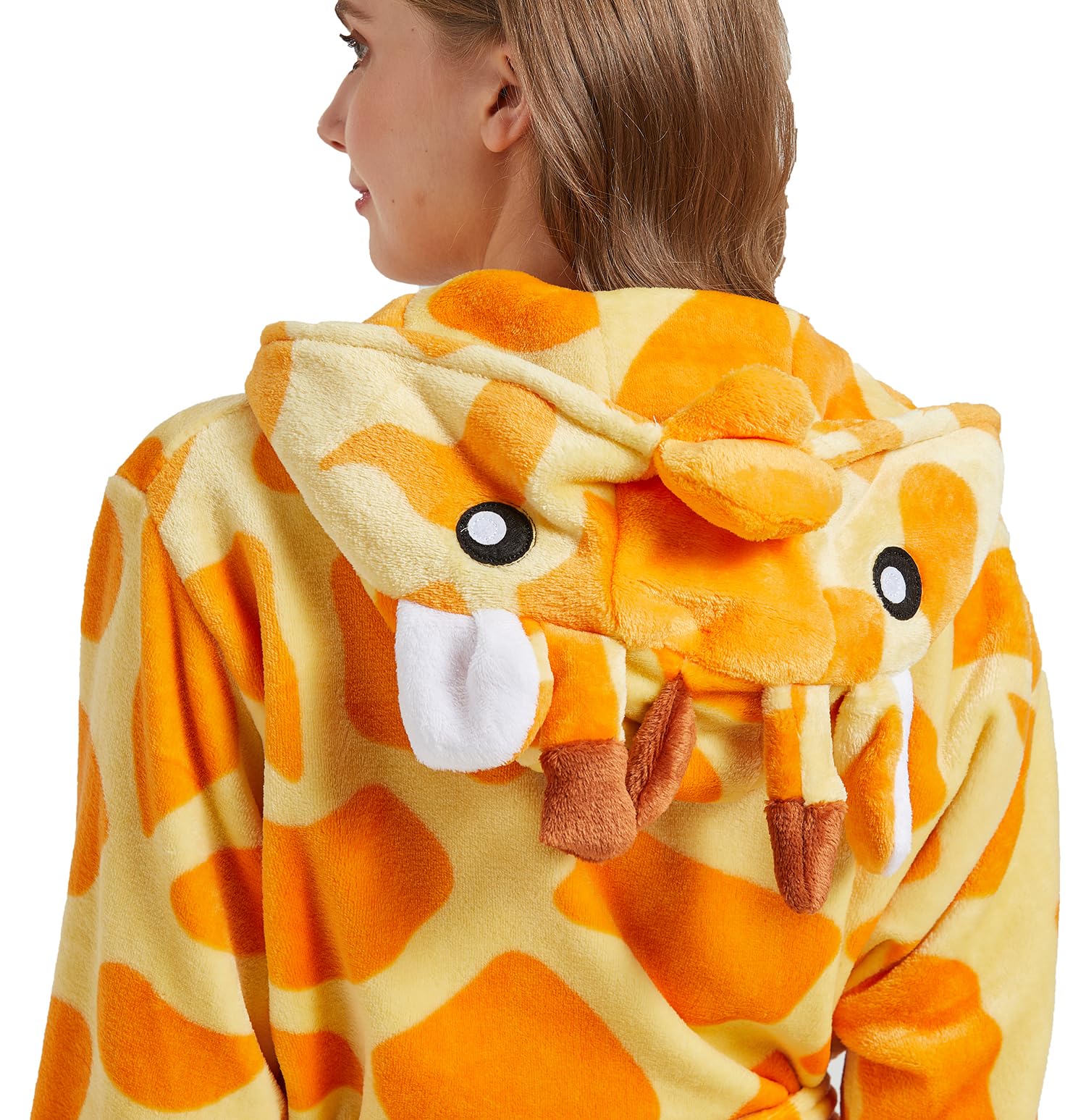CuteOn Unisexe Couple Aux Femmes pour des Hommes Dessin Animé Animal Molleton Hooded Chaud Robe de Chambre Peignoir Housecoat Cosplay