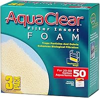 Vista 4 de Aqua Clear AquaClear 20 insertos de carbón activado, medios de repuesto de filtro de acuario, paquete de 3, A1380