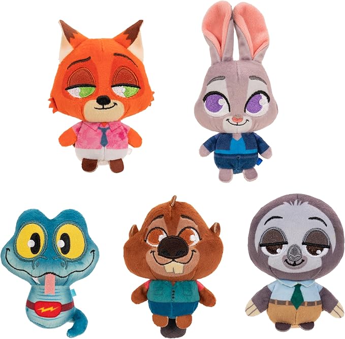 Zootopia 2 - Das Erfolgsjahr der Filme 9 81OBRTTA+aL. AC SX679 Disney’s Zootopia 2 3” Mystery Tails 5-Pack Mini Plush - Toys for Kids and Preschoolers - Suitable for Ages 3+
