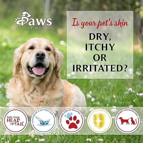 Miniatura 8 de PawsFurUs® Toallitas naturales para mascotas para perros y gatos, formuladas por médicos para el cuidado total de mascotas con protección