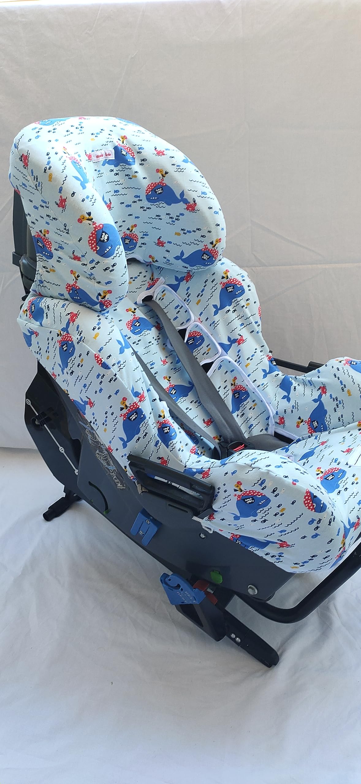 moon-bebe Funda Compatible con Silla de Coche Klippan Kiss 2 Y KLIPPAN Plus (Azul)