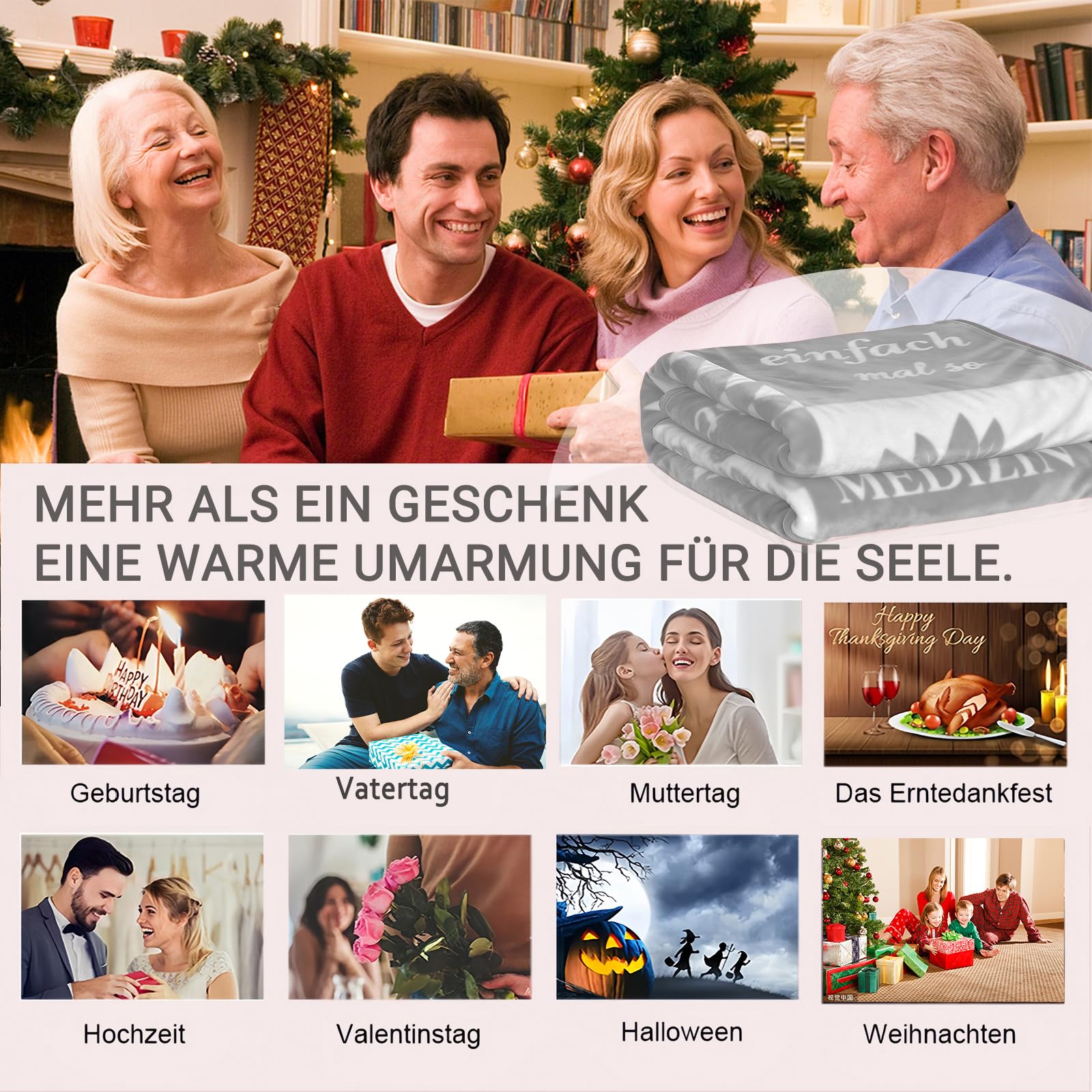 Geschenke für Frauen Kuscheldecke flauschig 150x200cm - Geburtstagsgeschenk für Freundin & Beste Freundin Geschenke, Herzensmensch Geschenk für Tante, Schwester - Flanell Sofadecke
