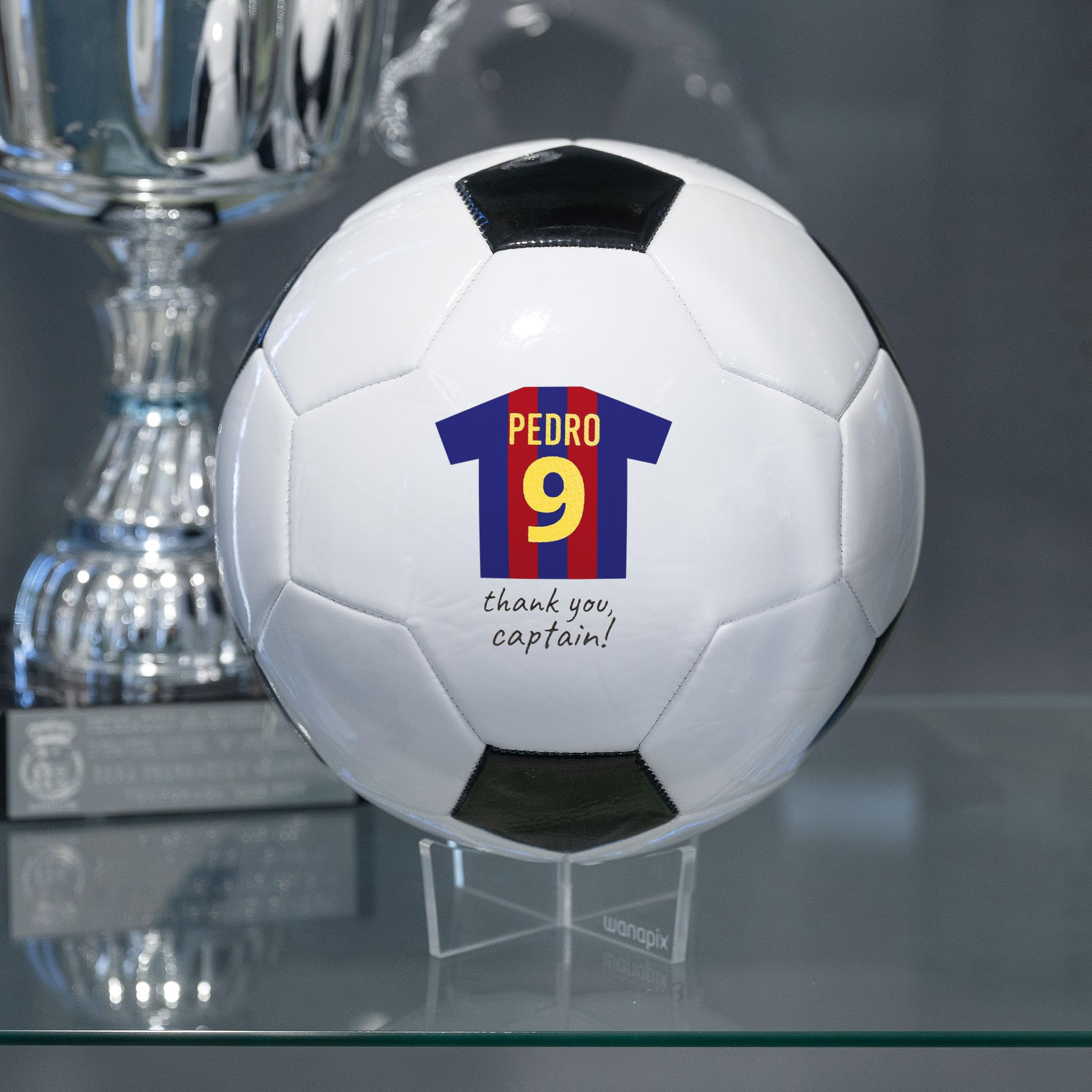 Wanapix Balón de Fútbol Personalizado Pelota Personalizable con Imagenes y Texto