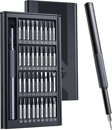 Gifts for Men, AXTH 37in1 Small Precision Screwdriver Set, Christmas Stocking Stuffers for Men Adults Him, Professional Magnetic Mini Repair Tool Kit for Computer, Watch, Laptop, Tiny Electronic