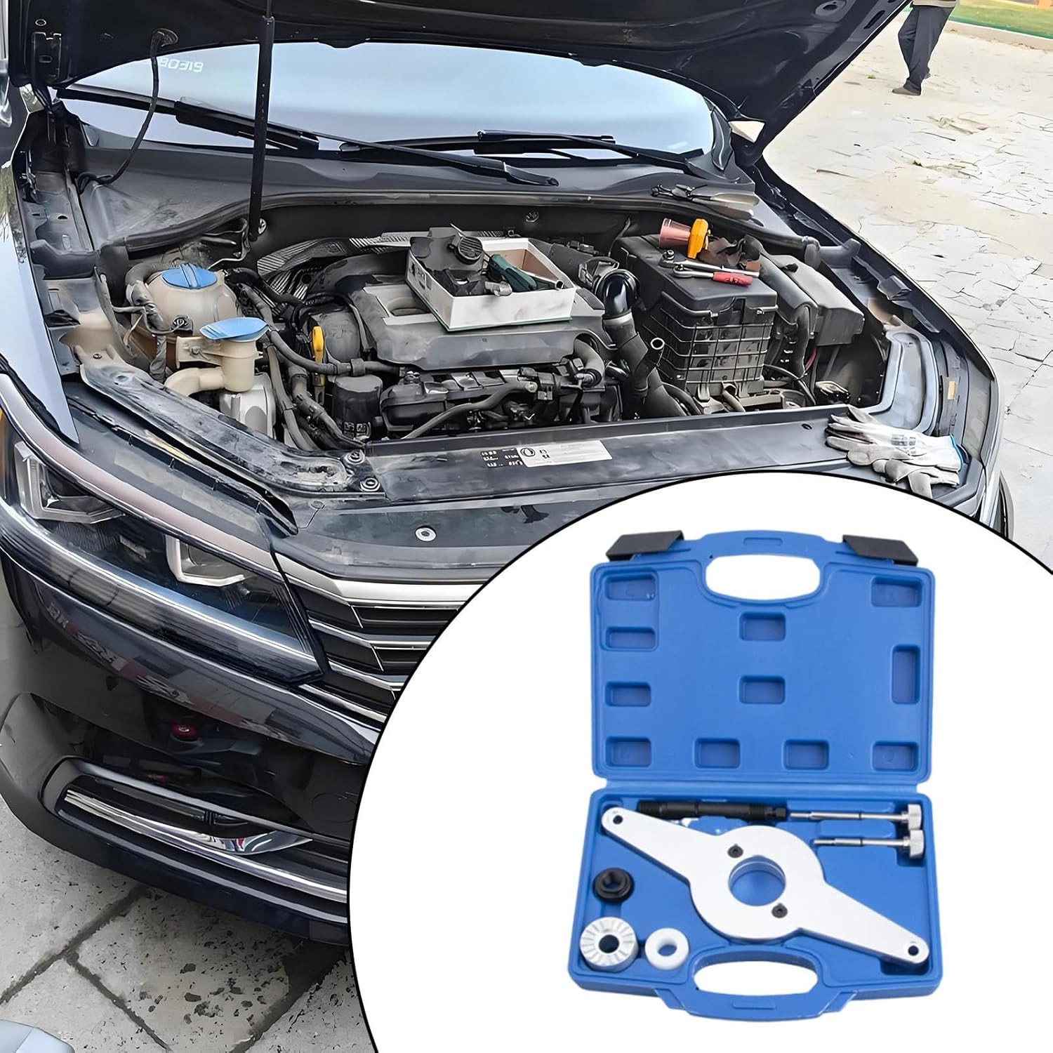Disassemble and Assemble Tool Engine Timing Tool Pulley Wrench for Repair Replaces