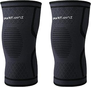 Kniebandage für Männer & Damen M 2er-Pack – Elastische Kniebandage mit Kompression – Unauffällig unter Kleidung tragbar – Ideal für Sport, Alltag & Meniskus-Unterstützung bei | Rutschfester Halt, atmungsaktives Material, diskret tragbar, flexible Passform, Sport & Alltag