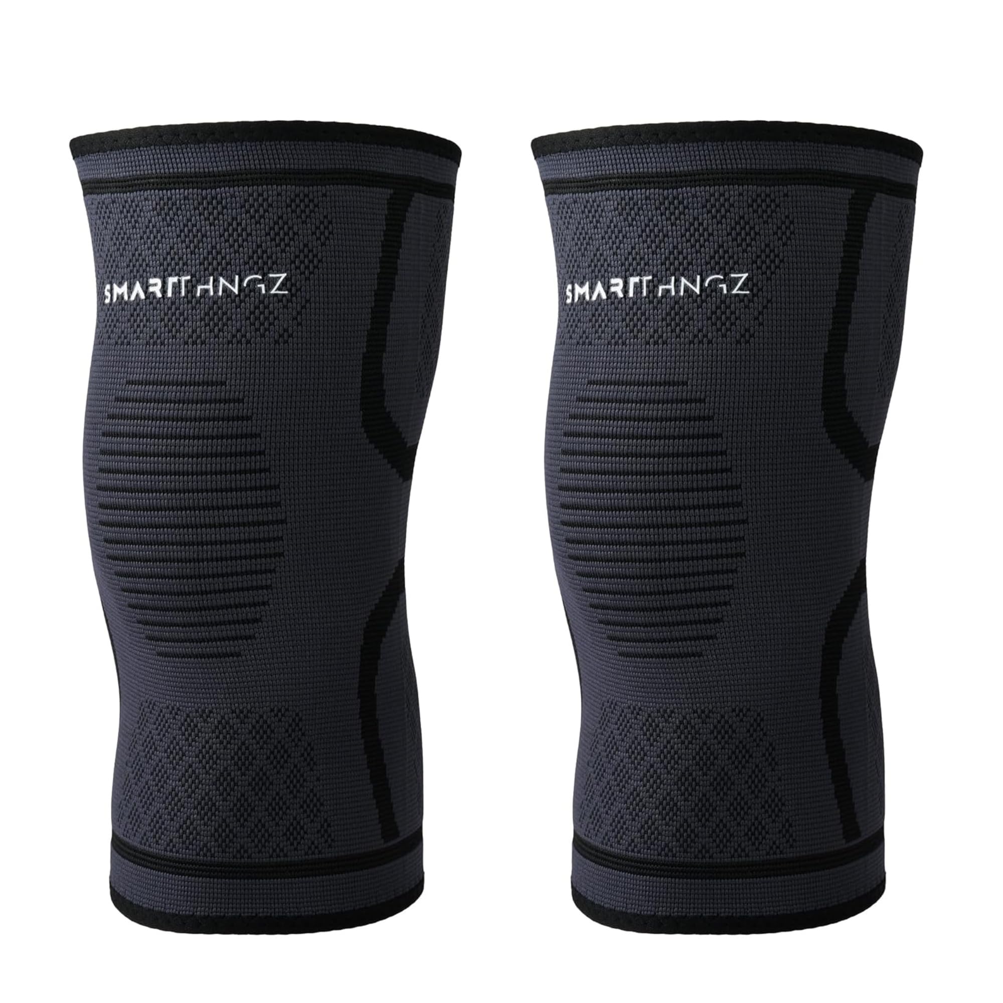 SMART THNGZ – Kniebandage für Männer & Damen M 2er-Pack – Elastische Kniebandage mit Kompression – Unauffällig unter Kleidung tragbar – Ideal für Sport, Alltag & Meniskus-Unterstützung bei | Rutschfester Halt, atmungsaktives Material, diskret tragbar, flexible Passform, Sport & Alltag