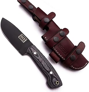 GCS Handmade G10 Handle D2 Tool Steel Tactical Hunting Knife with leather sheath Full tang blade designed for Hunting & EDC GCS 202 - GCS Knives