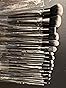 Bueart Design 19Pcs ULTRA SOFT Black labeled DENSE HAIR Makeup Brushes set Contains large powder Flat Foundation Ultimate Blending Make up Brush set Blush Face Brush Concealers contour Eyeshadow
