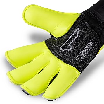 Rinat Egotiko Alpha-Pro Spines Goalkeeper Gloves Finger Support, Ergo-Roll Cut, German Latex Grip, Breathable Mesh, Adjustable Wrist Closure, Professional Soccer Goalie Gloves