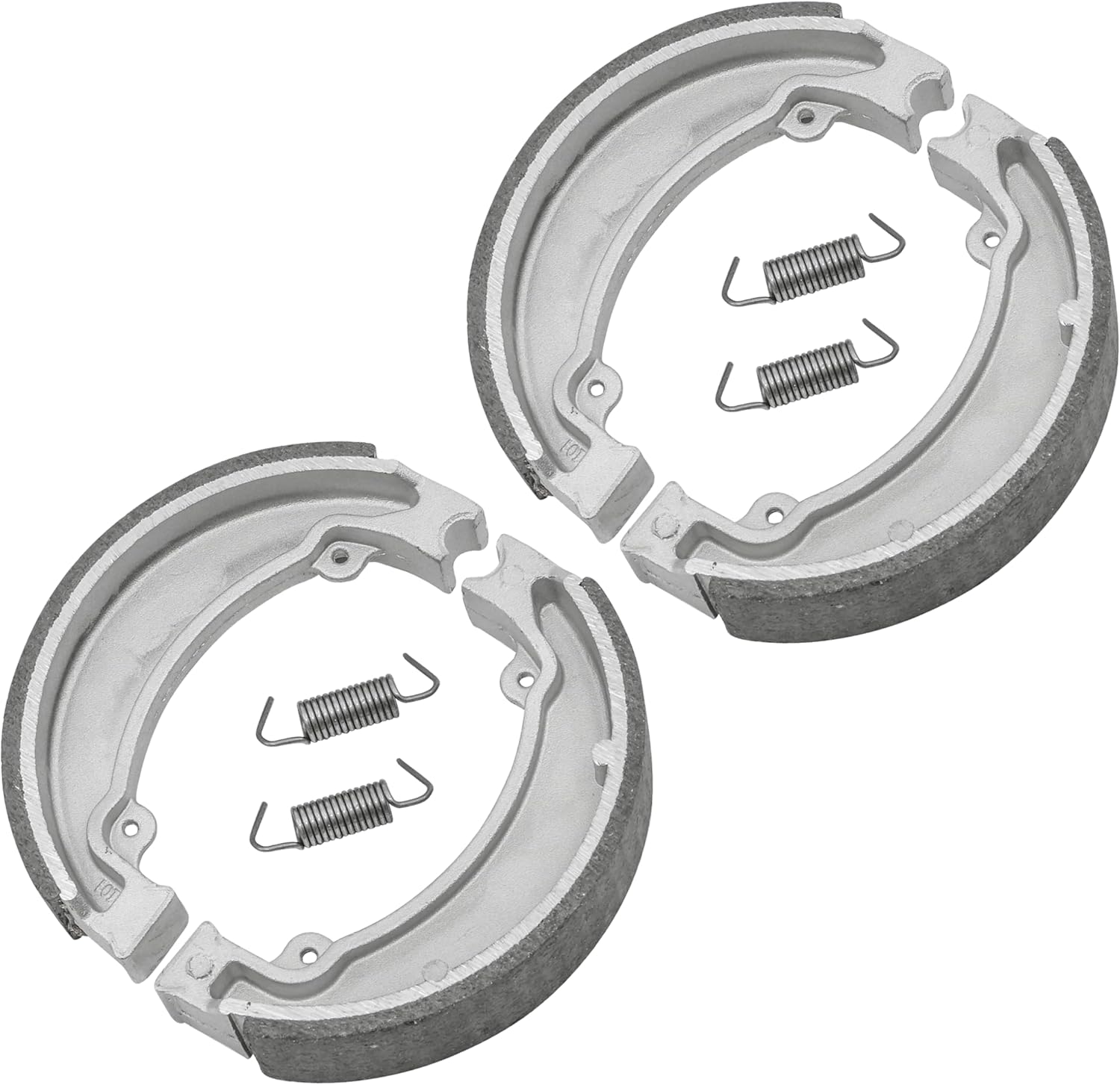 Caltric Front & Rear Brakes Shoes Compatible with Honda Ch250 Ch-250 Ch 250 Elite 250 1989 1990 New