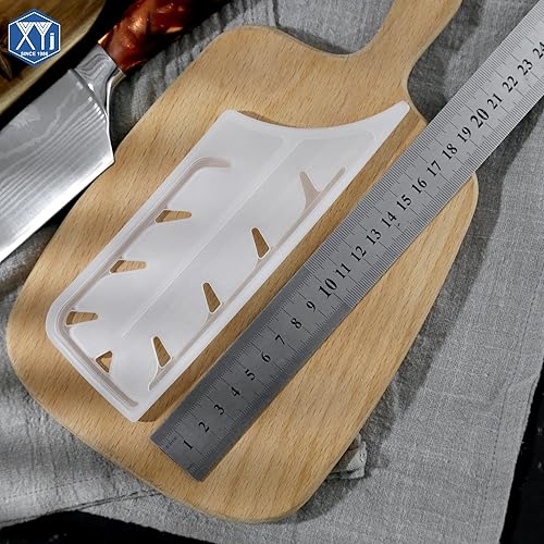 Vista 310 de XYJ Juego de 2 fundas de cuchillo de seguridad para cuchillos, protector de borde, funda universal para cuchillos, chef, cuchillo de cerámica
