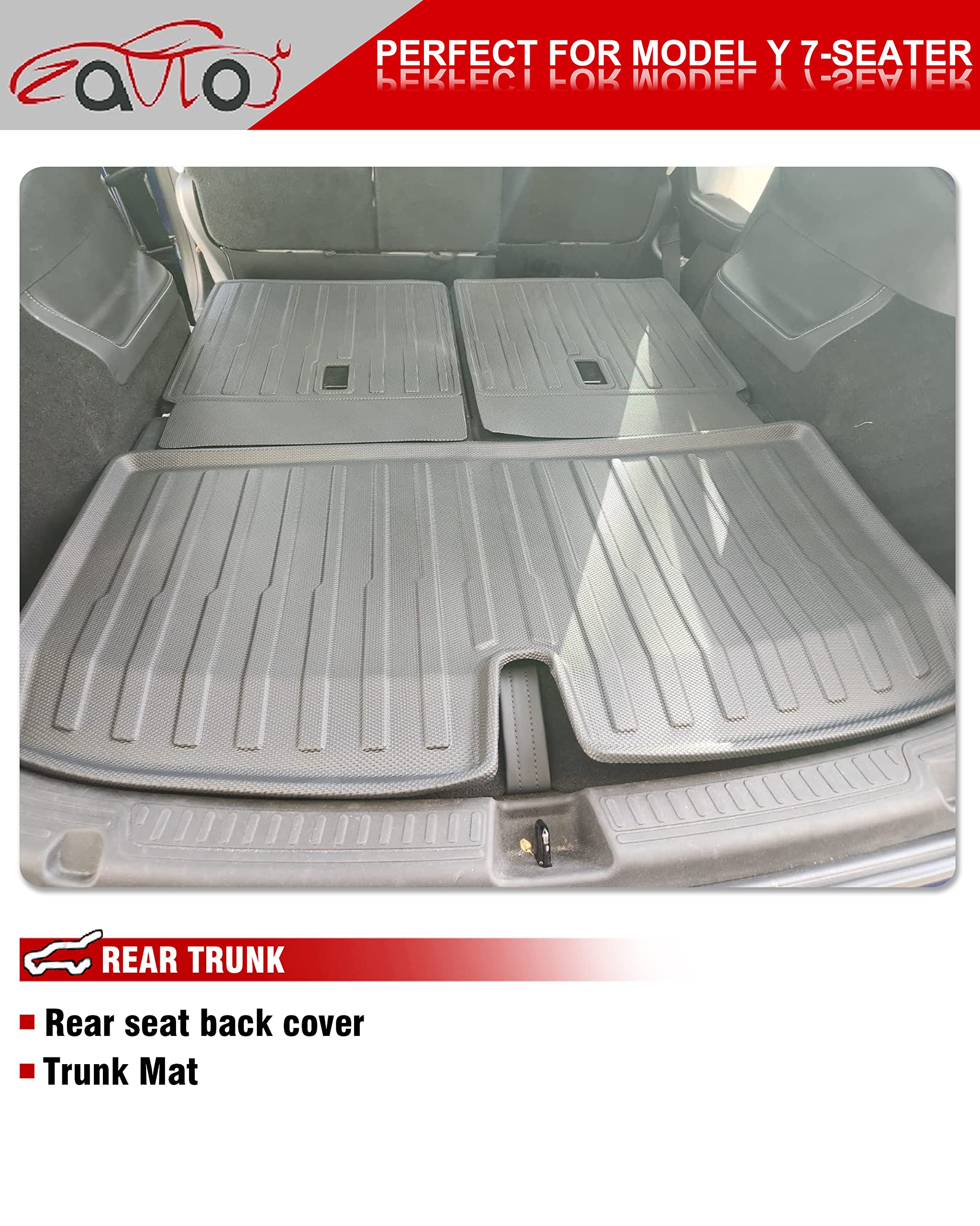 ZQULOYO Floor Mats Set 9 Pack for Tesla Model Y 7 Seater ZQULOYO Floor Mats Set 9 Pack for Tesla Model Y 7 Seater