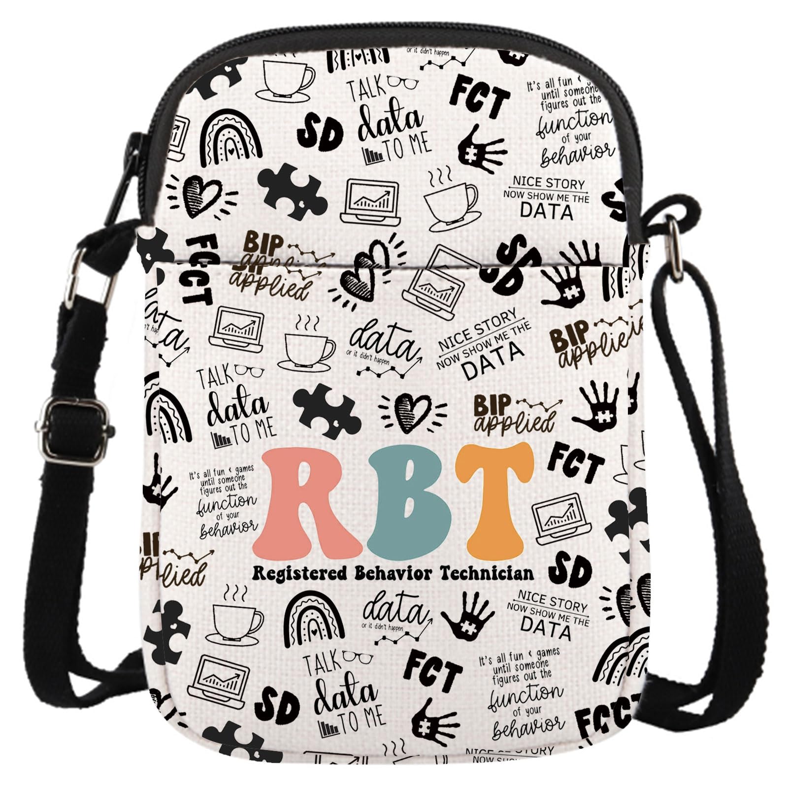 GJTIM RBT Gift Pouch Crossbody Bag for ABA BCBA Behavior Analyst