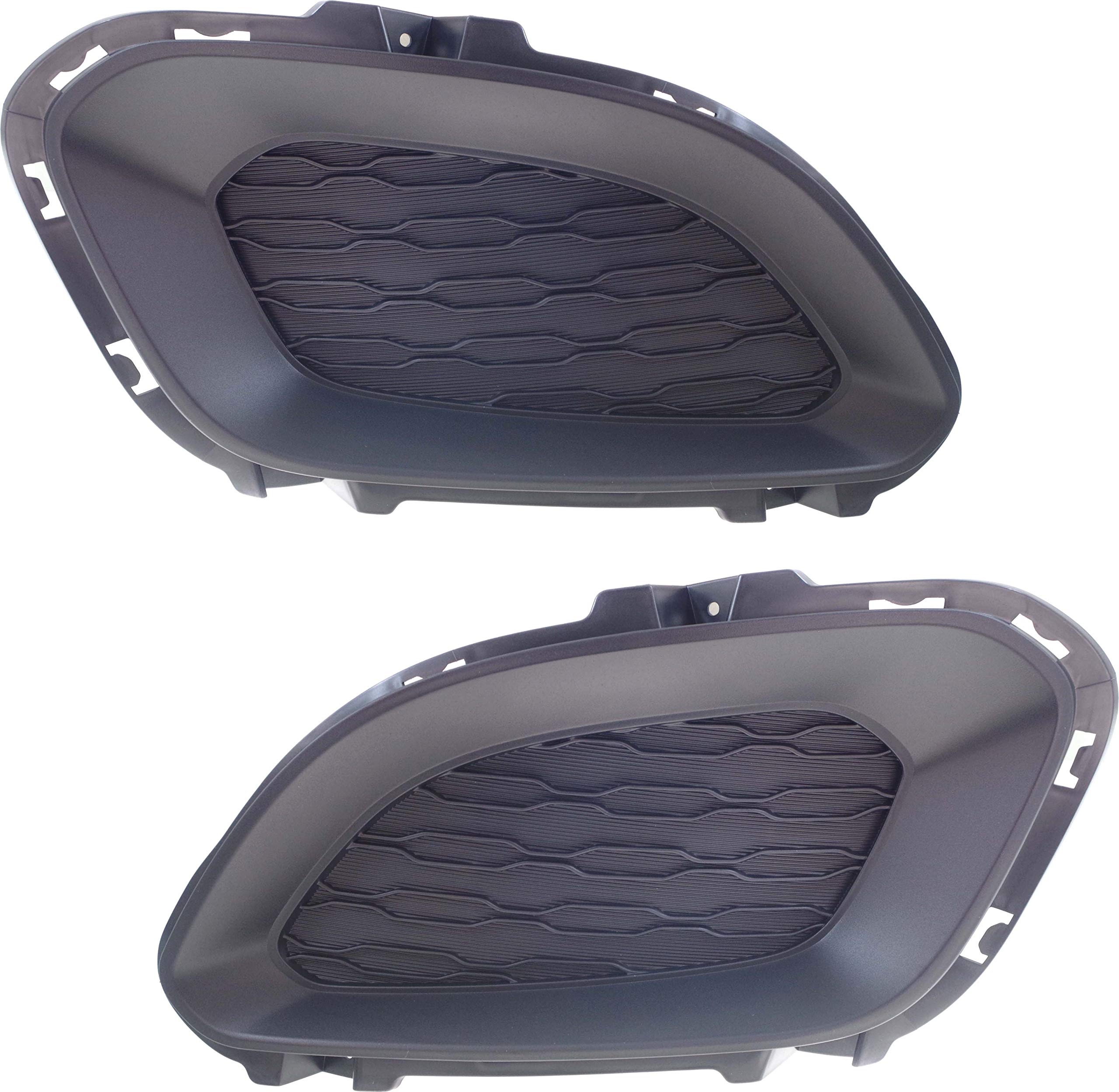 Garage-Pro Fog Light Cover SET Compatible with Kia Rio 2012-2015 Front, Driver and Passenger Side, 4-Door, Hatchback, Primed
