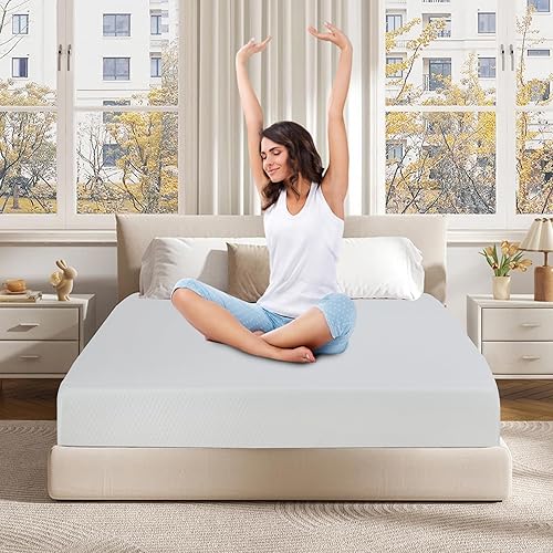 Miniatura 25 de CertiPUR-US - Colchón individual de espuma viscoelástica de gel de 5 pulgadas en una caja, colchón de cama cómodo transpirable de resorte de firmeza